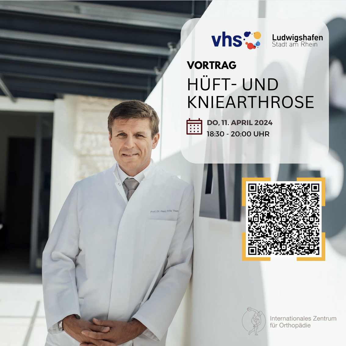 Prof. Thorey über Hüft- und Kniearthrose – vhs Ludwigshafen