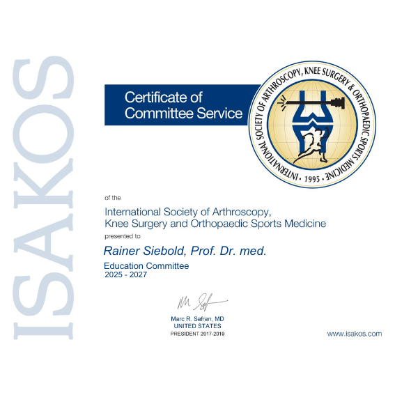ISAKOS Zertifikat Education Committee