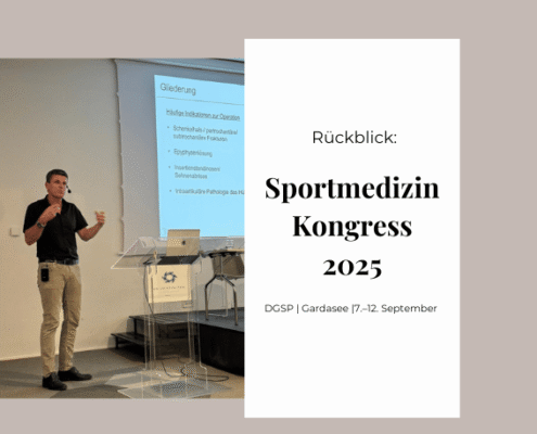Prof. Dr. Thorey bei seinem Vortrag auf dem Sportmedizin Kongress 2025