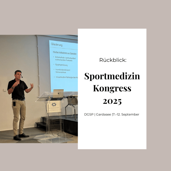 Prof. Dr. Thorey bei seinem Vortrag auf dem Sportmedizin Kongress 2025