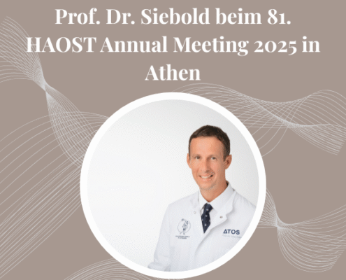 Prof. Dr. Siebold mit de Titel:Prof. Dr. Siebold beim 81st Annual Meeting HAOST 2025 in Athen