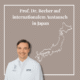 Prof. Dr. Becher abgebildet mir einer Skizze von Japan.