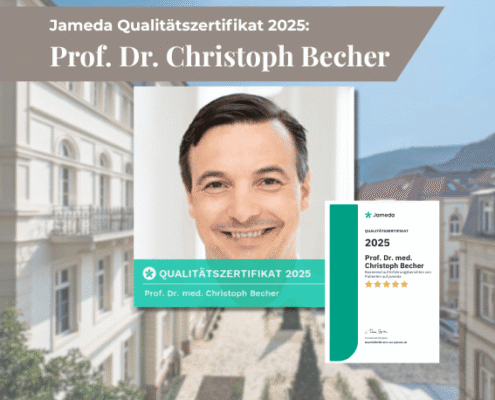 Qualitätszertifikat Jameda für Prof. Dr. Becher