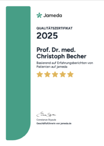 Jameda Zertifikat Becher