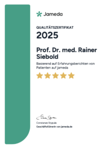 Qualitätszertifikat Jameda Prof. Dr. Siebold ohne Bild
