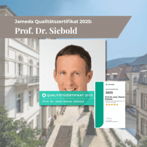 Qualitätszertifikat Jameda für Prof. Dr. Siebold