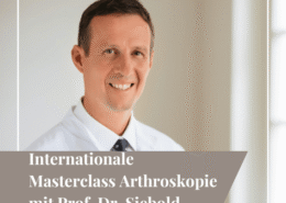 Bild von Prof. Dr Siebold mit dem Titel: Internationale Masterclass Arthroskopie mit Prof. Dr. Siebold