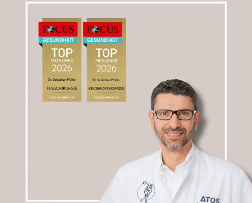 FOCUS Gesundheit 2026: Dr. med. Sebastian Müller in der Ärzteliste – Fußchirurgie & Kinderorthopädie. Informationen zur Methodik auf FOCUS.de.