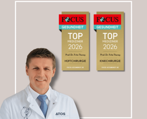 Prof. Dr. med. Fritz Thorey ist 2026 in der FOCUS-Ärzteliste als Top‑Mediziner für Hüft- und Kniechirurgie in Heidelberg empfohlen.