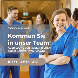 Ausbildung zur Medizinischen Fachangestellten (m/w/d)gesucht. 
