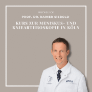 Prof. Dr. Siebold, Facharzt für Orthopädie und Kniechirurgie, war Instruktor beim World Surgery Tour Hand On im CADLAB COLOGNE. Praxisnahes arthroskopisches Wetlab-Training für erfahrene Chirurginnen und Chirurgen.