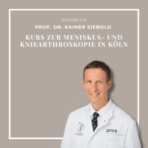 Prof. Dr. Siebold, Facharzt für Orthopädie und Kniechirurgie, war Instruktor beim World Surgery Tour Hand On im CADLAB COLOGNE. Praxisnahes arthroskopisches Wetlab-Training für erfahrene Chirurginnen und Chirurgen.