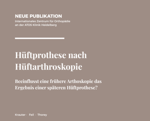 Hüftprothese nach Hüftarthroskopie: Neue Publikation aus dem IZO